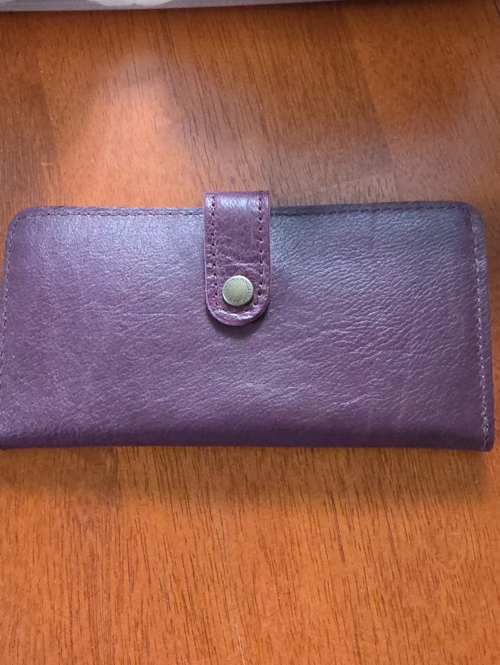 Portland Leather Goods Large Bifold Wallet - Plum